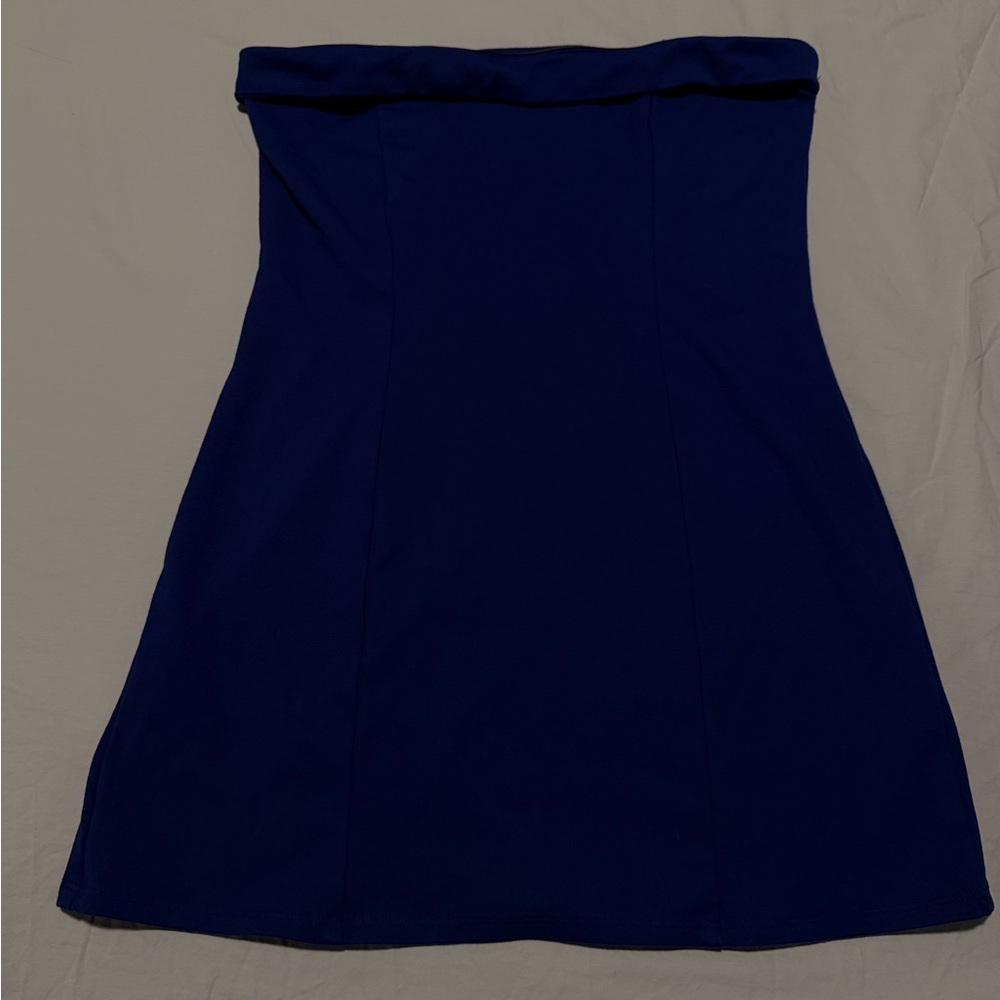 Altar'd State Royal Blue Strapless Dress